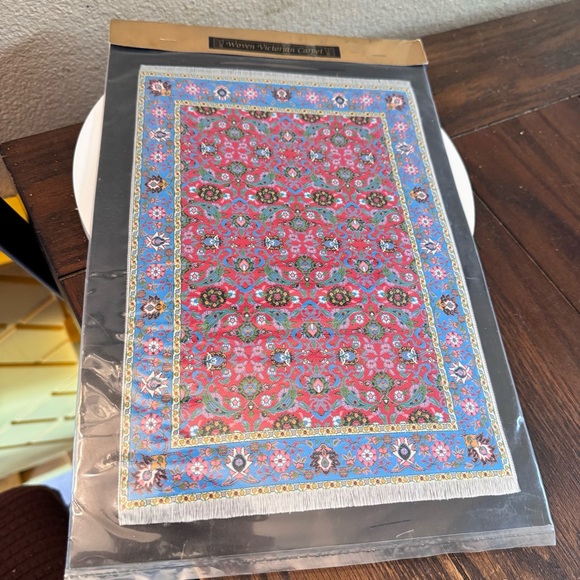 Other - Vintage woven dollhouse miniature rug carpet new in package